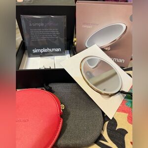 Simple Human Compact Mirror-Rose Gold 3x